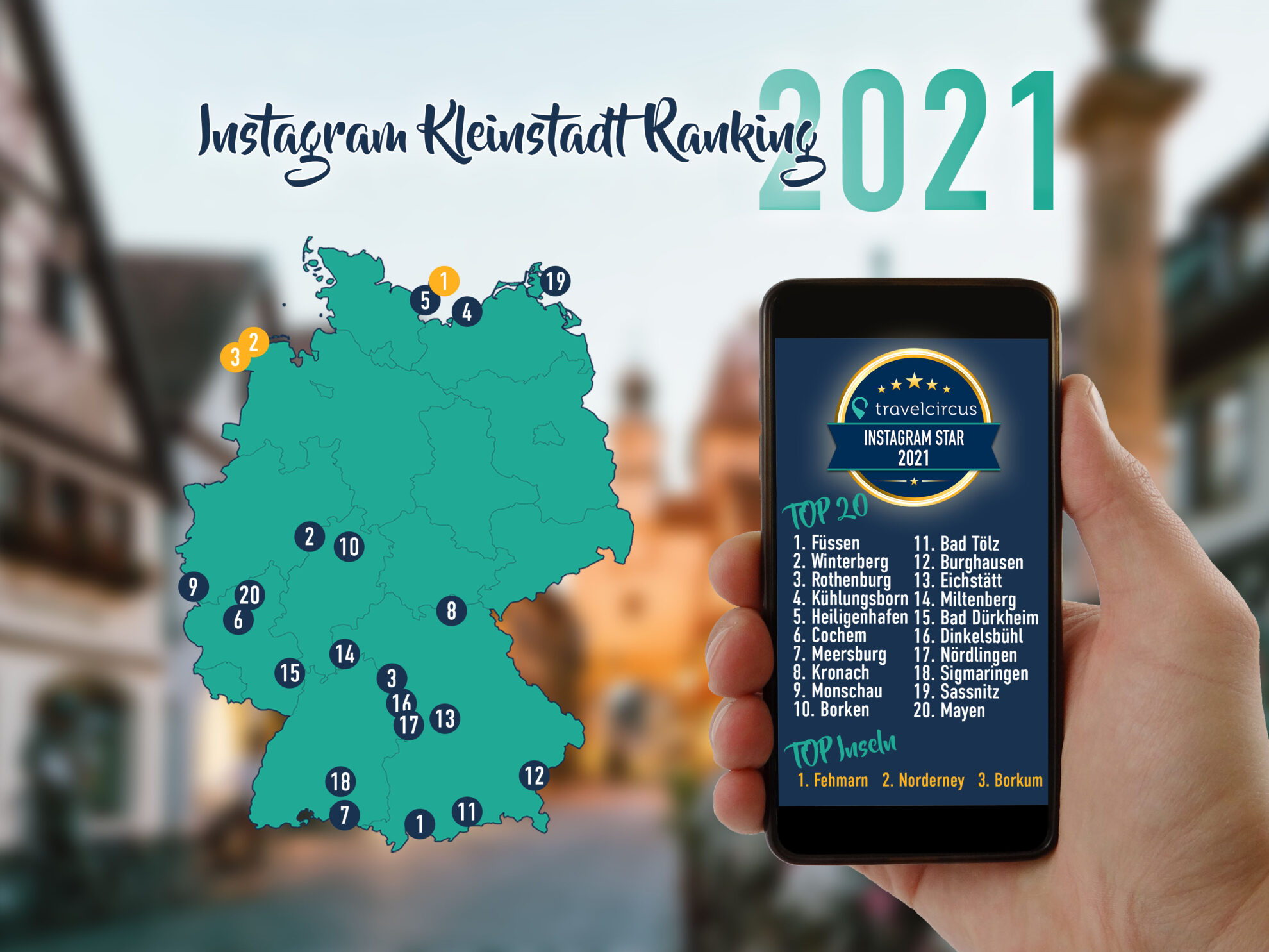 Instagram Kleinstädte 2021